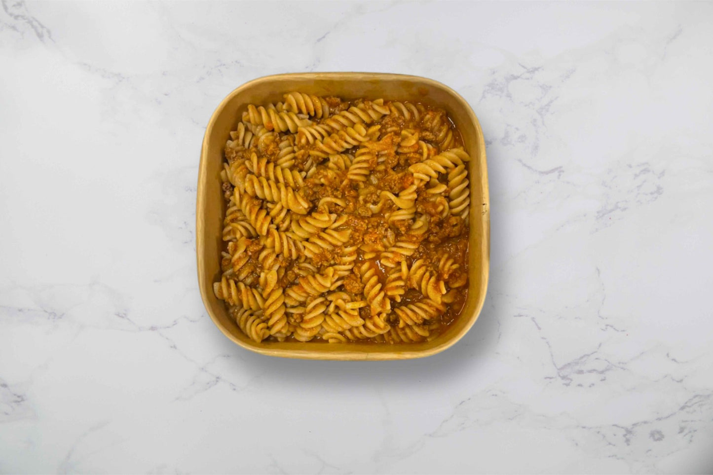 Wholemeal pasta turkey minced meat