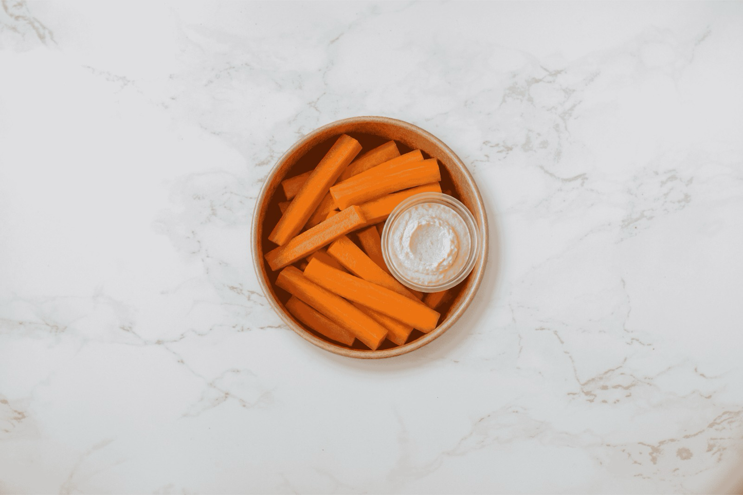 Hummus and Raw Carrot