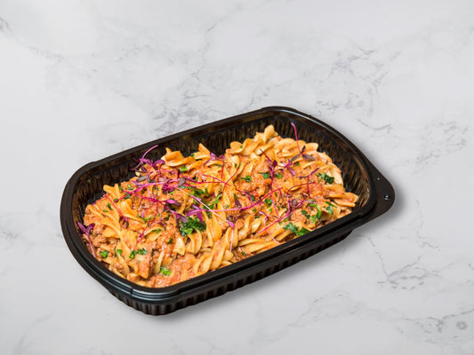 Wholemeal pasta minced meat